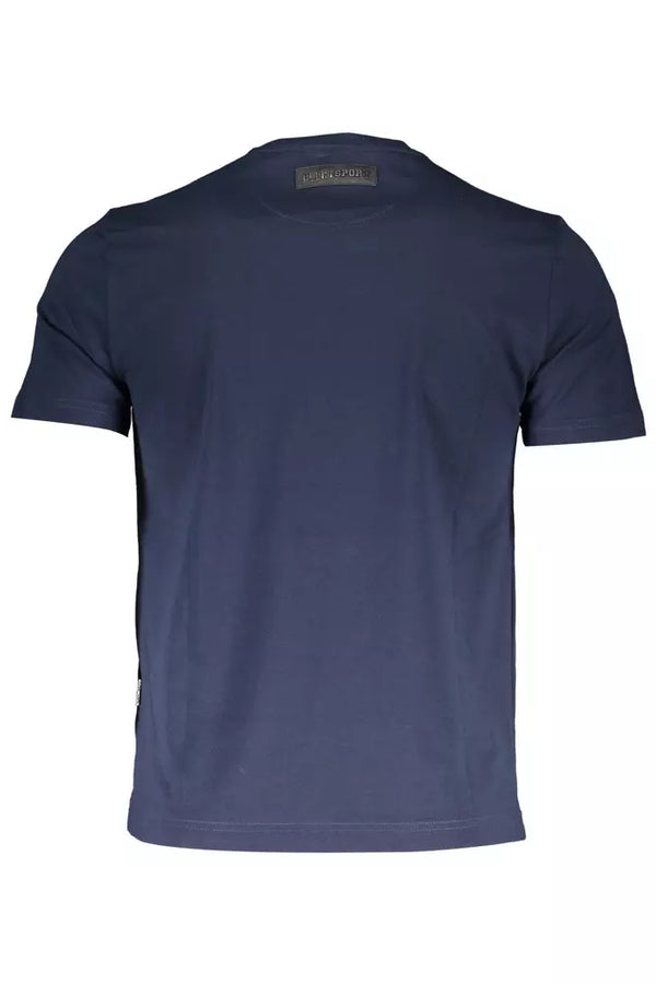 Blue Cotton Men T-Shirt Plein Sport