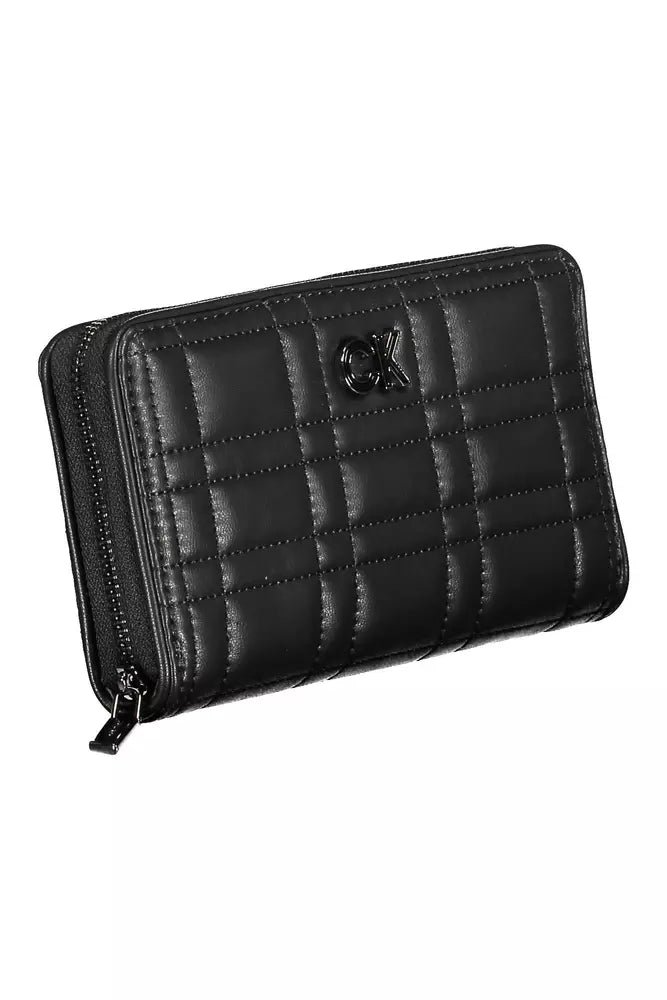 Black Polyester Women Wallet Calvin Klein