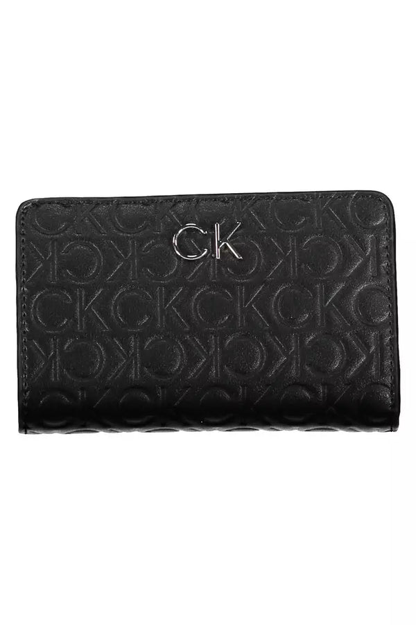 Black Polyester Women Wallet Calvin Klein