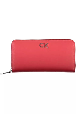 Red Polyethylene Women Wallet Calvin Klein