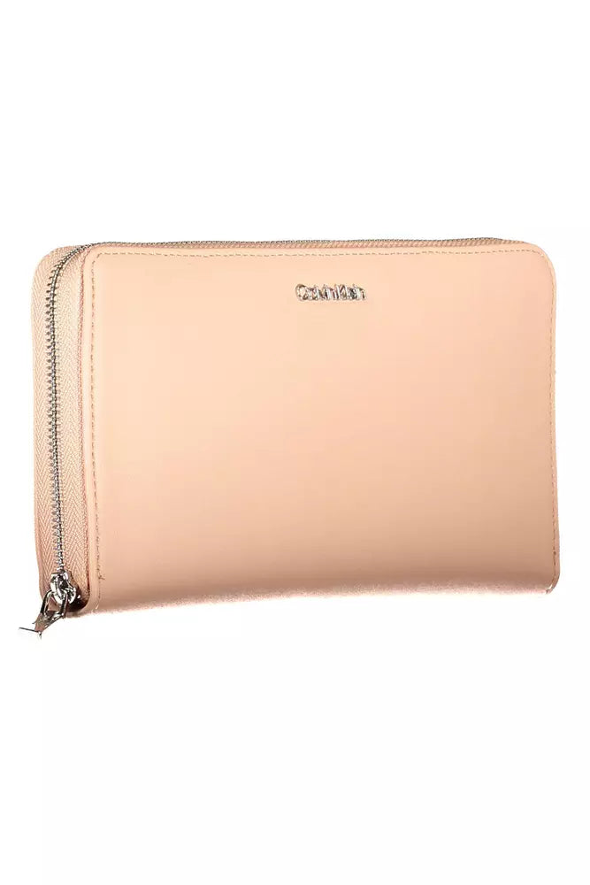 Pink Polyethylene Women Wallet Calvin Klein