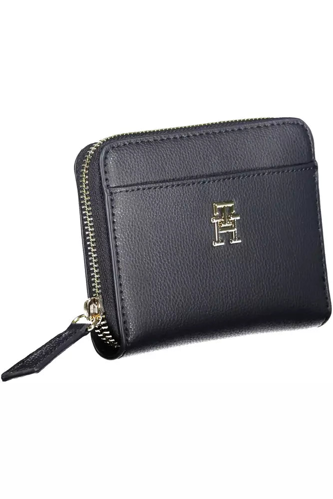 Blue Polyester Women Wallet Tommy Hilfiger