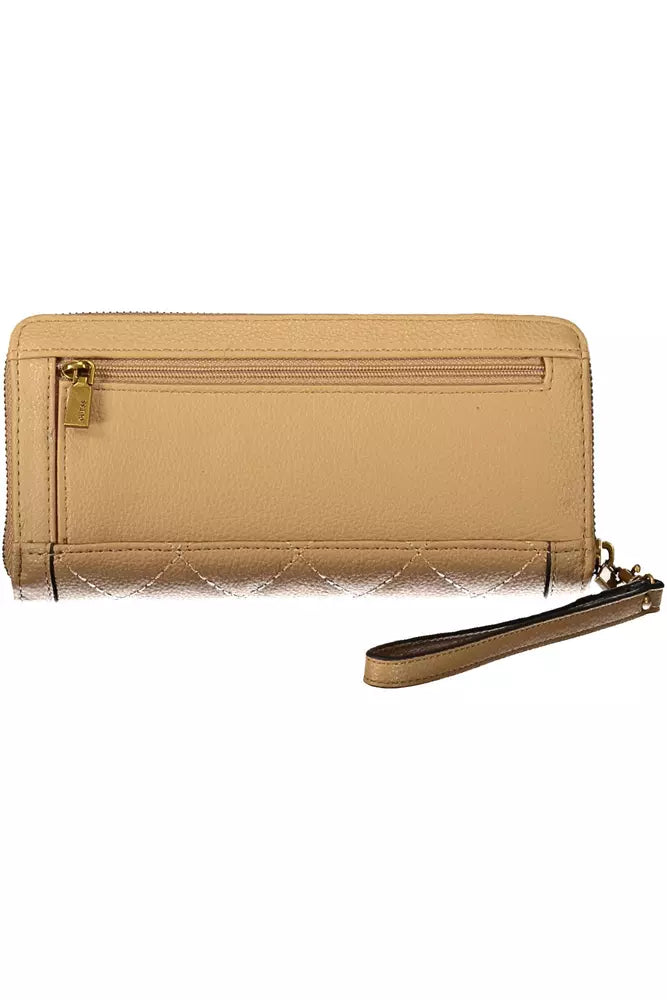 Beige Polyethylene Women Wallet Guess Jeans