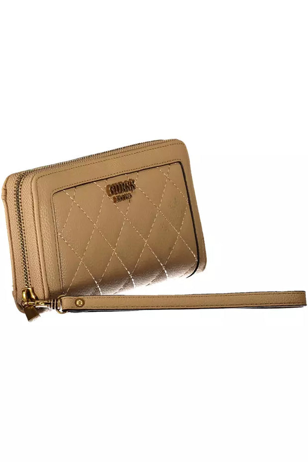 Beige Polyethylene Women Wallet Guess Jeans