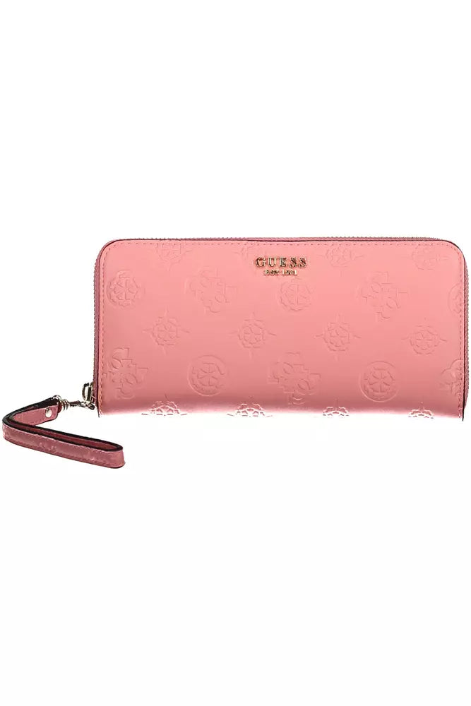 Pink Polyethylene Women Wallet Guess Jeans