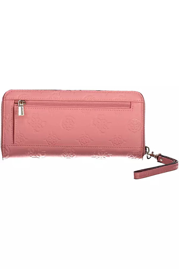 Pink Polyethylene Women Wallet Guess Jeans