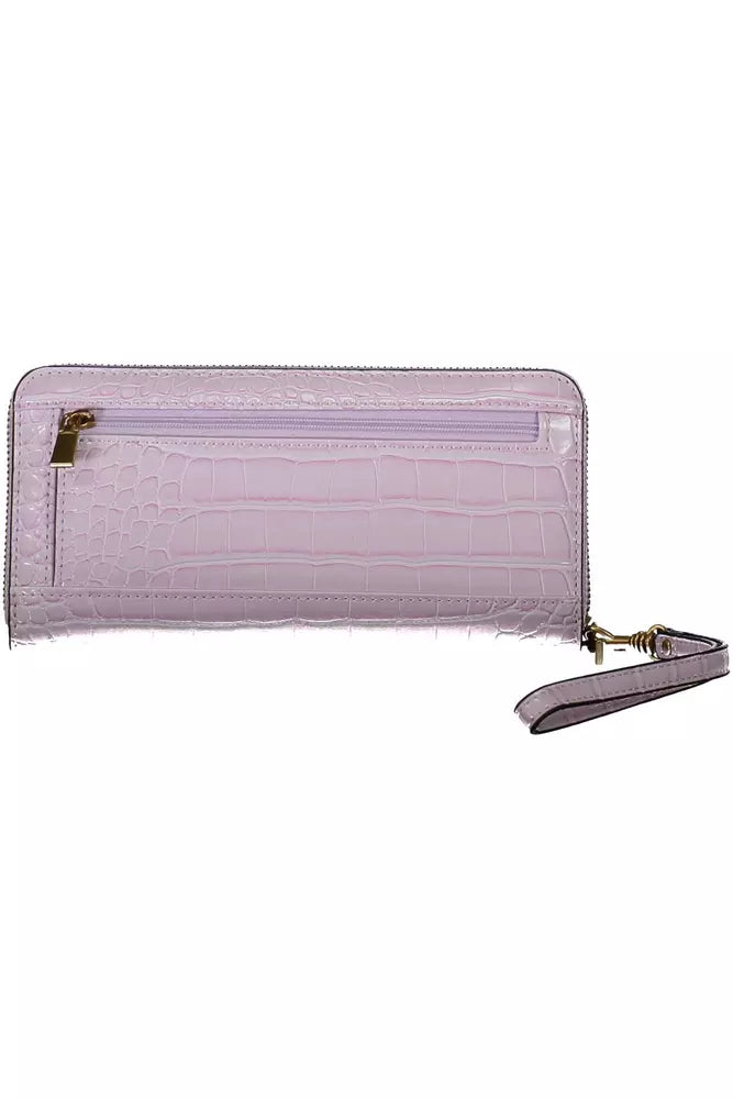 Pink Polyethylene Women Wallet Guess Jeans