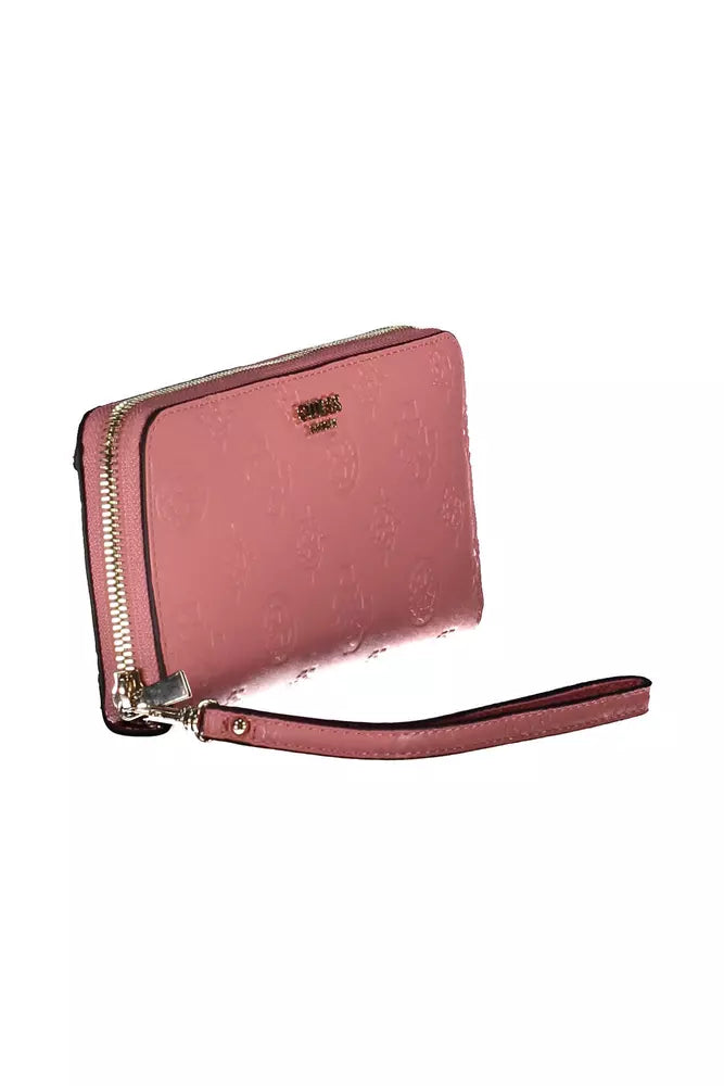 Pink Polyethylene Women Wallet Guess Jeans