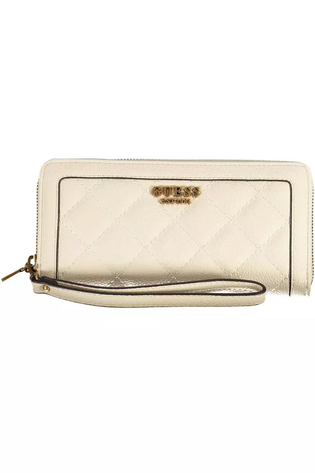 Beige Polyethylene Women Wallet Guess Jeans