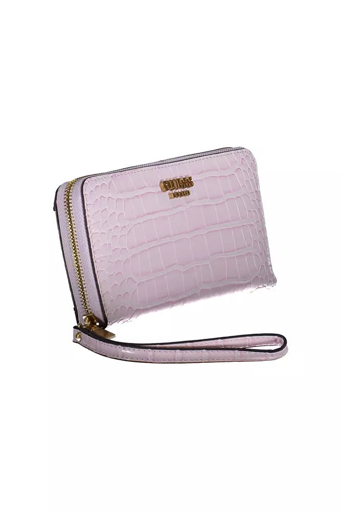 Pink Polyethylene Women Wallet Guess Jeans