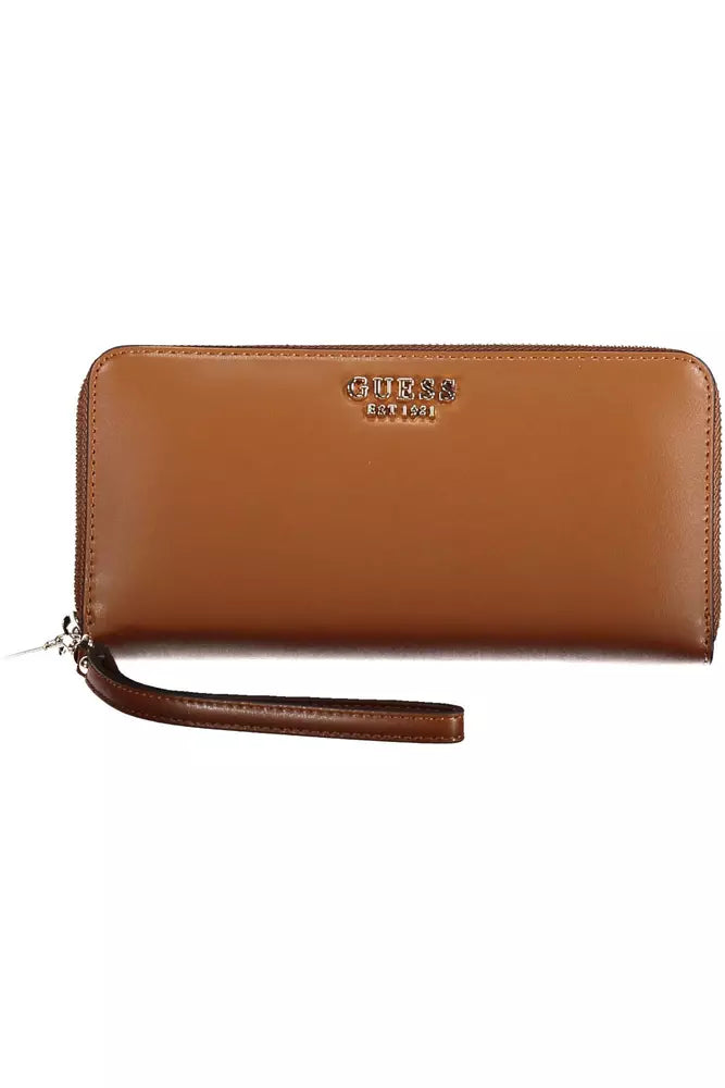 Brown Polyethylene Women Wallet Guess Jeans