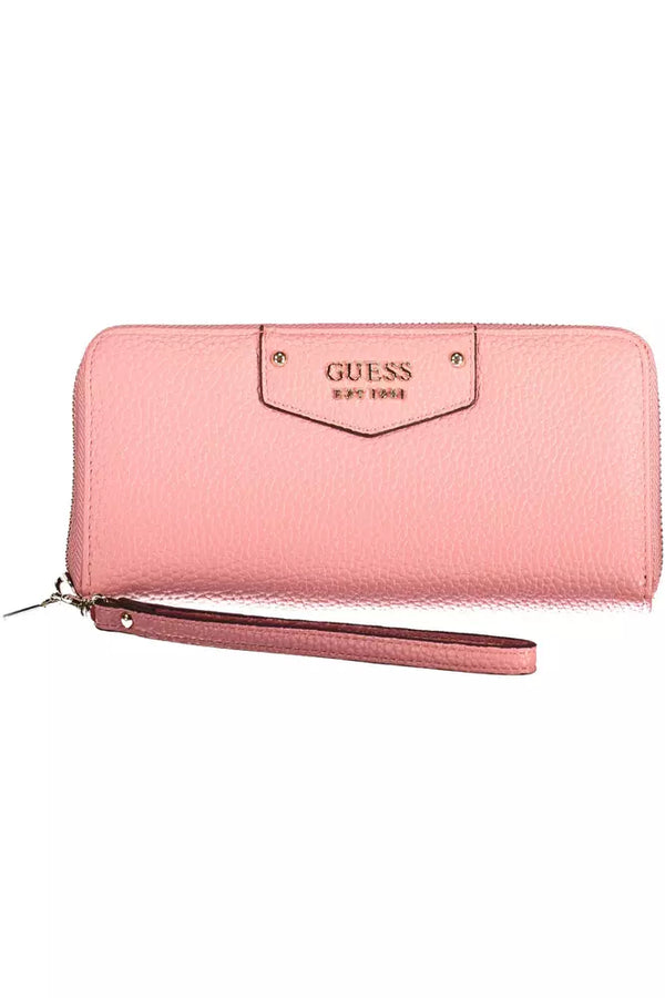 Pink Polyethylene Women Wallet Guess Jeans