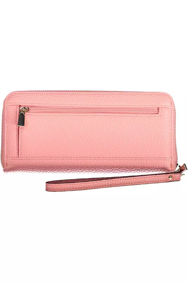 Pink Polyethylene Women Wallet Guess Jeans