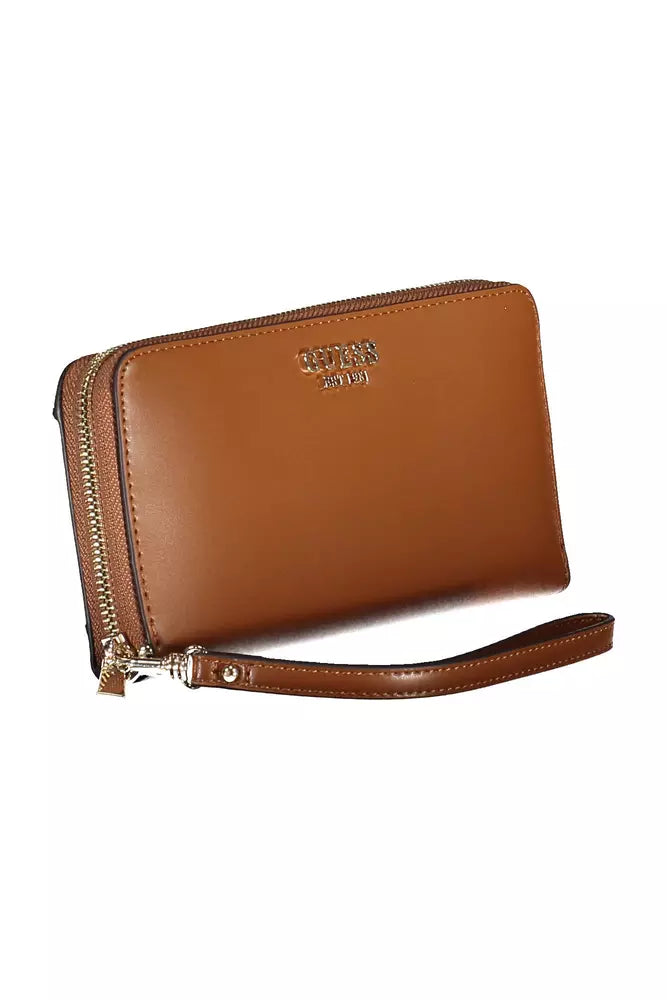 Brown Polyethylene Women Wallet Guess Jeans