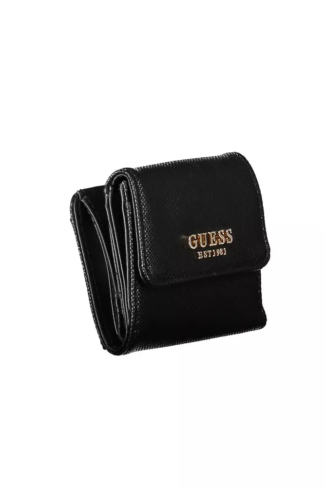 Black Polyethylene Women Wallet Guess Jeans