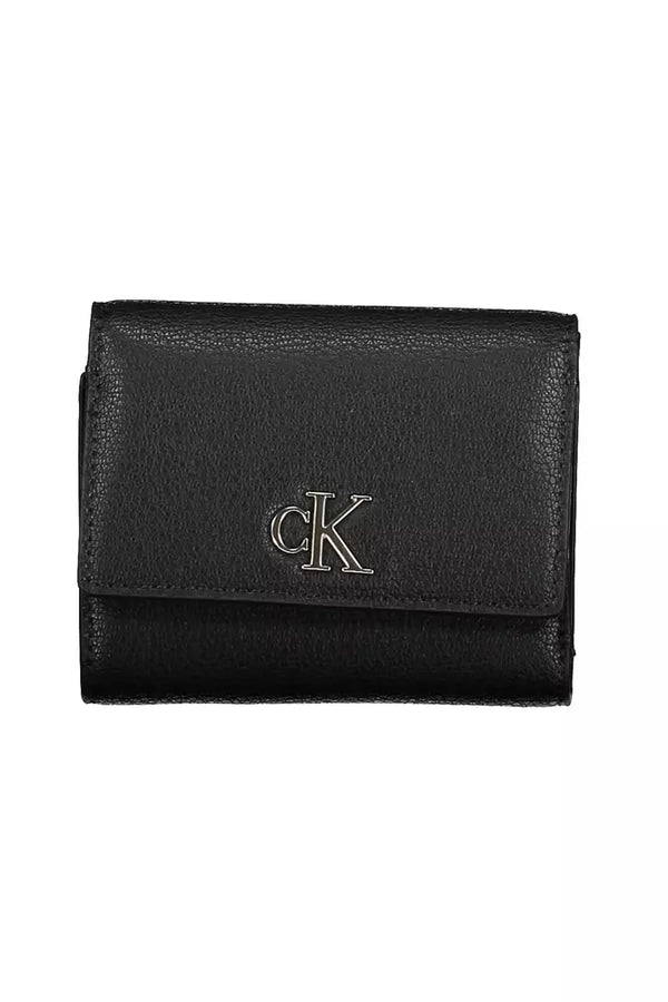 Black Polyester Women Wallet Calvin Klein