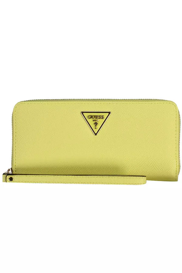 Yellow Polyethylene Women Wallet Guess Jeans