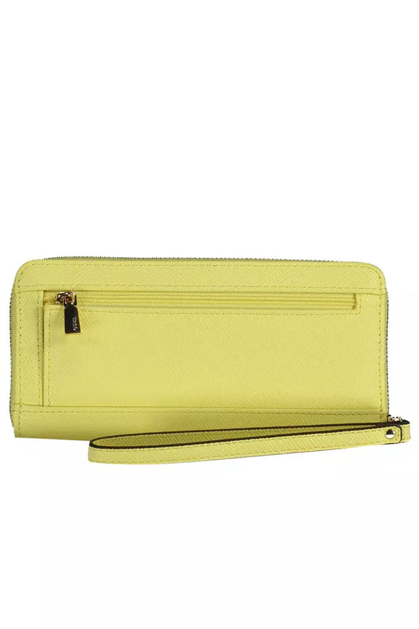 Yellow Polyethylene Women Wallet Guess Jeans