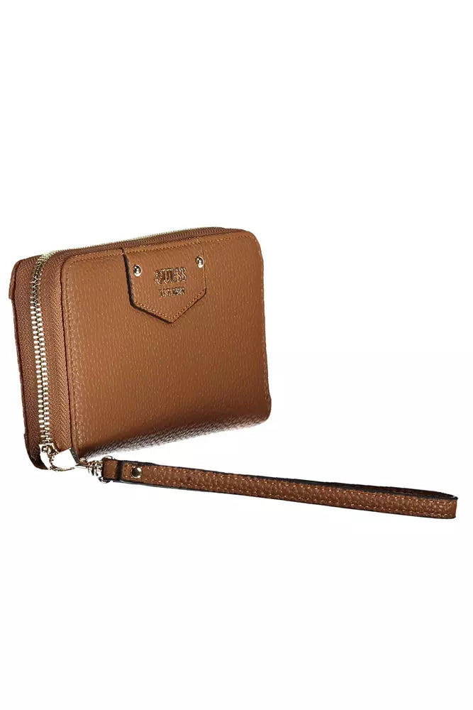 Brown Polyethylene Women Wallet Guess Jeans