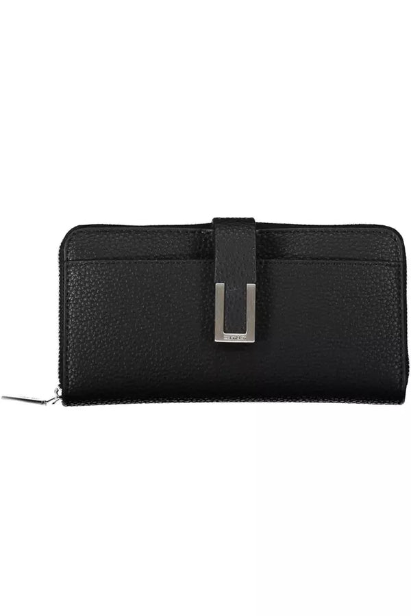 Black Polyester Women Wallet Calvin Klein