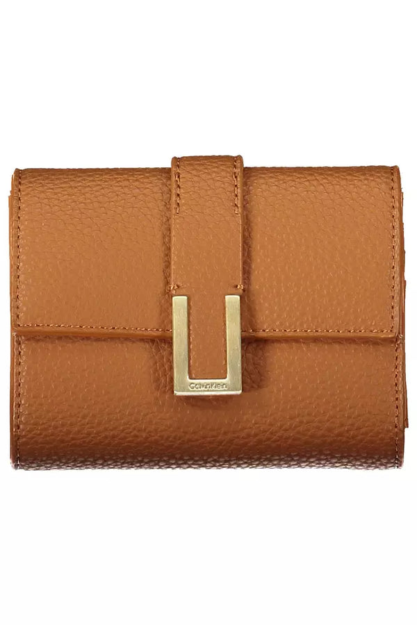 Brown Polyester Women Wallet Calvin Klein