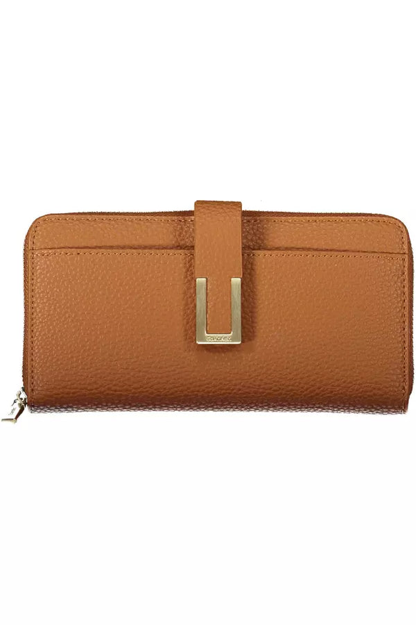 Brown Polyester Women Wallet Calvin Klein