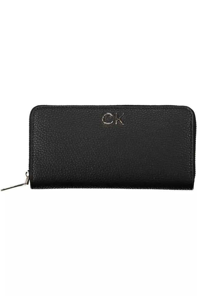 Black Polyester Women Wallet Calvin Klein