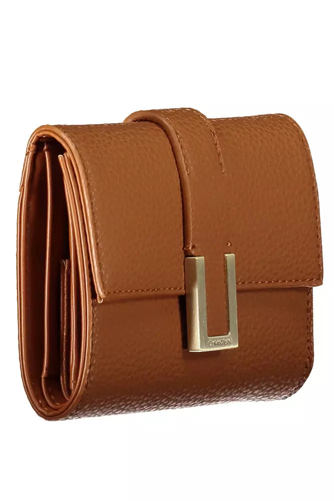 Brown Polyester Women Wallet Calvin Klein