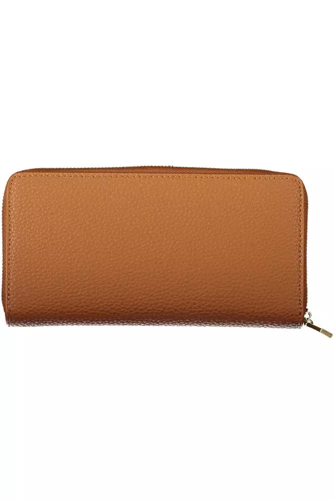 Brown Polyester Women Wallet Calvin Klein