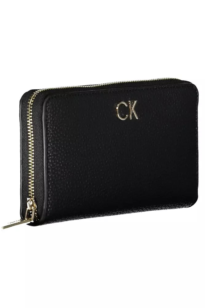 Black Polyester Women Wallet Calvin Klein