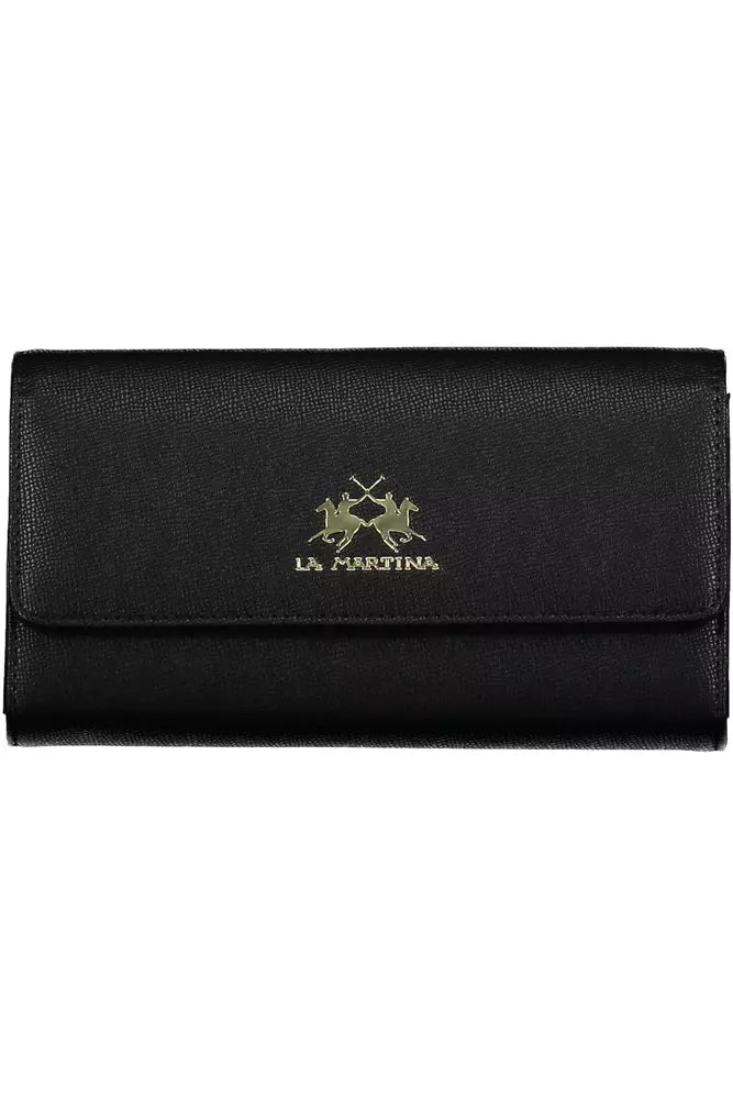 Black Polyethylene Women Wallet La Martina