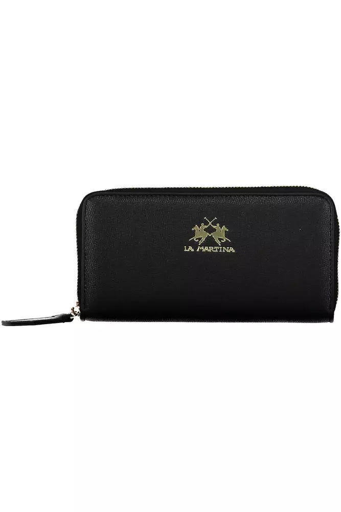 Black Polyethylene Women Wallet La Martina