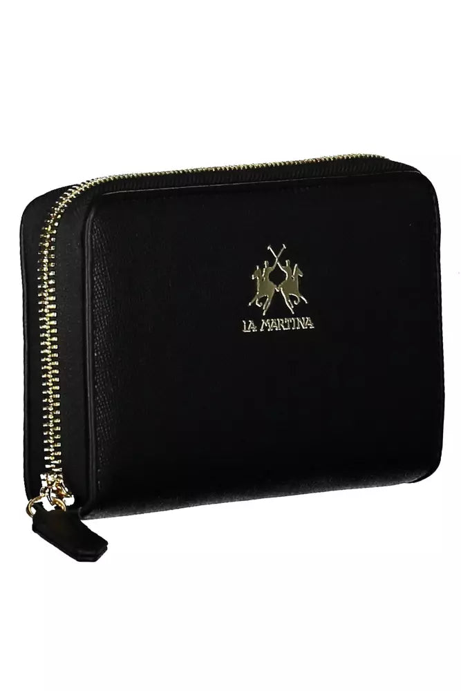 Black Polyethylene Women Wallet La Martina