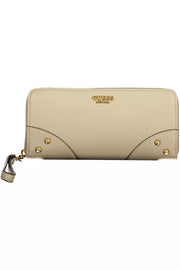 Beige Polyethylene Women Wallet Guess Jeans