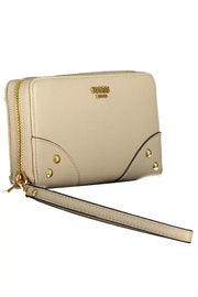 Beige Polyethylene Women Wallet Guess Jeans