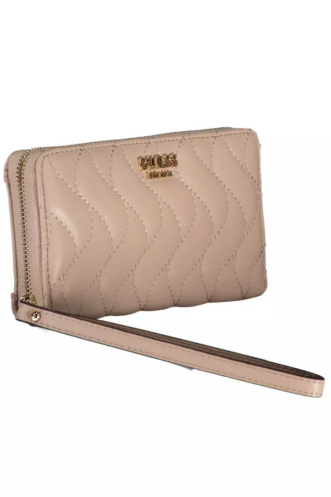 Pink Polyethylene Women Wallet Guess Jeans