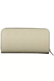 Beige Polyethylene Women Wallet Calvin Klein