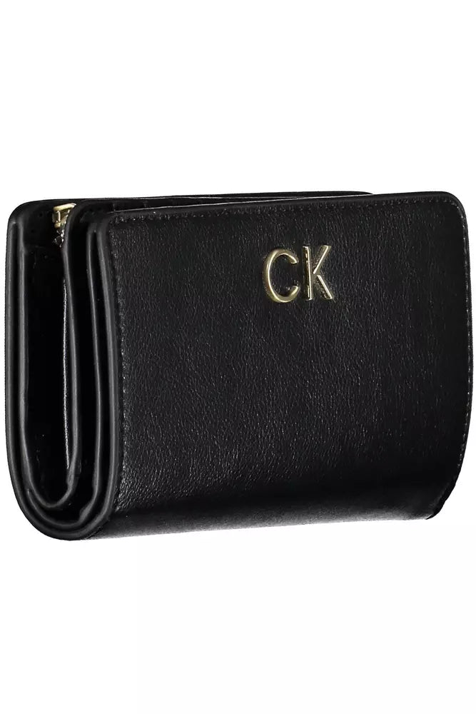 Black Polyethylene Women Wallet Calvin Klein