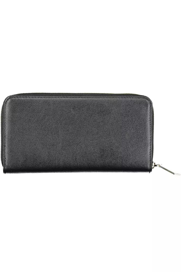 Black Polyvinylchloride Women Wallet Calvin Klein