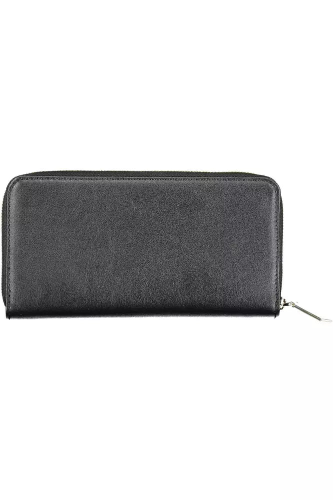 Black Polyvinylchloride Women Wallet Calvin Klein