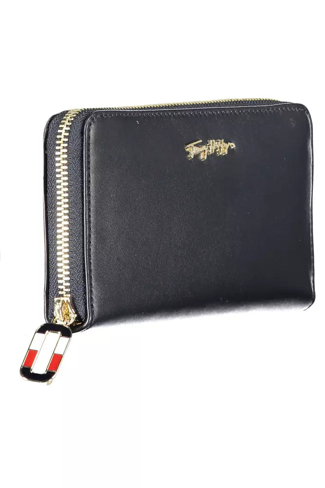 Blue Leather Women Wallet Tommy Hilfiger