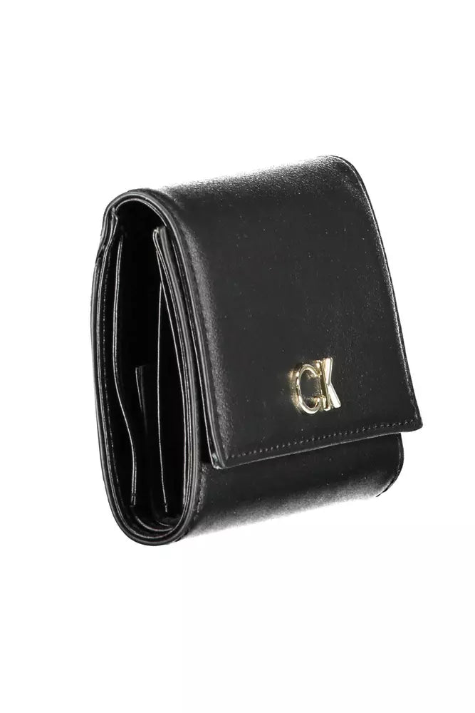 Black Polyethylene Women Wallet Calvin Klein