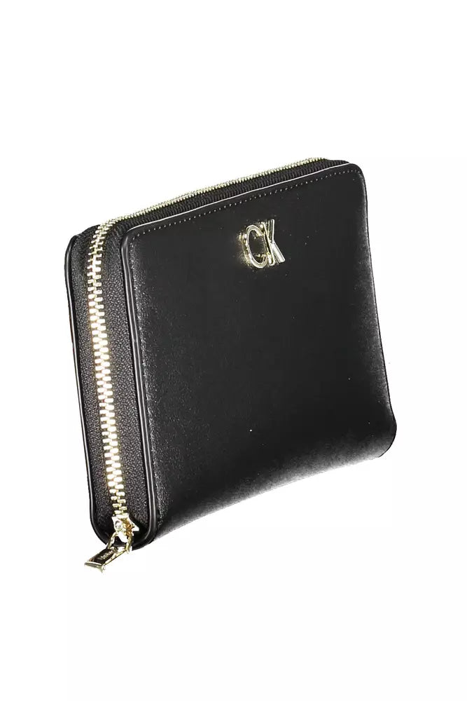 Black Polyethylene Women Wallet Calvin Klein