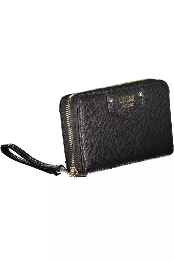 Black Polyethylene Women Wallet Guess Jeans