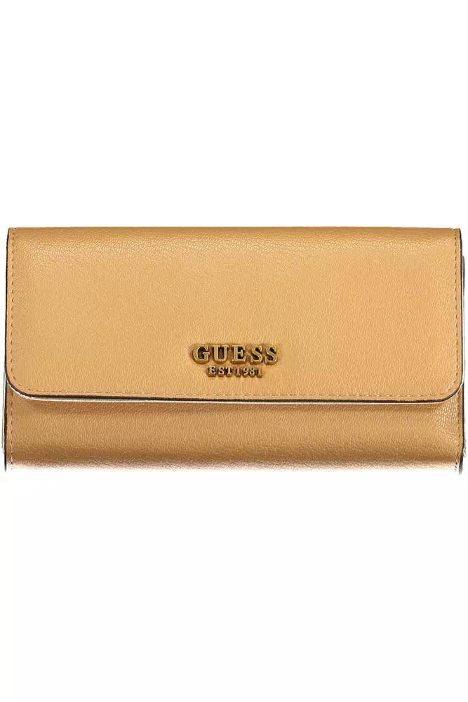 Beige Polyethylene Women Wallet Guess Jeans