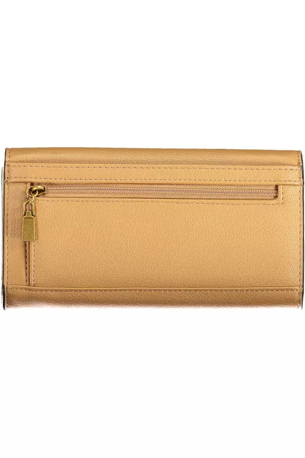 Beige Polyethylene Women Wallet Guess Jeans