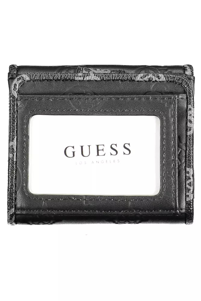 "Black Polyethylene Women Wallet" Guess Jeans