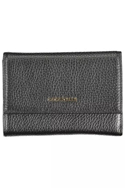 Black Leather Women Wallet Coccinelle