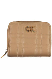 Beige Polyester Women Wallet Calvin Klein