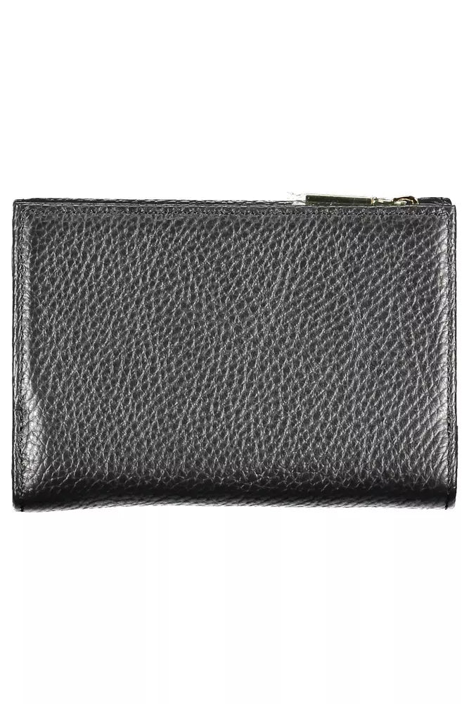 Black Leather Women Wallet Coccinelle